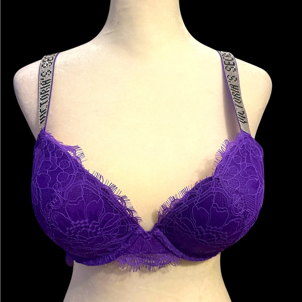 Vic Secret Purple Bra 36 B